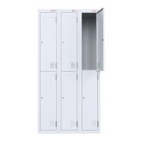white locker 2 tier