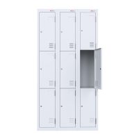 white locker 3 tier