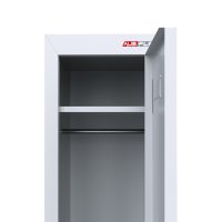 white locker rail