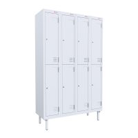 white locker 2 tier stand