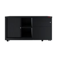 black mobile caddy left hand open
