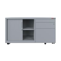 grey mobile caddy left hand open