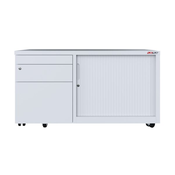 AusFile-MobCaddy-White-RH white mobile caddy right hand