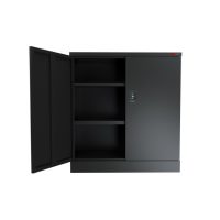 black stationery cupboard