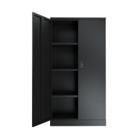 black stationery cupboard