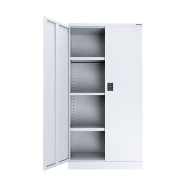 AusFile-SCupboard-1830-White white stationery cupboard