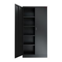 black stationery cupboard