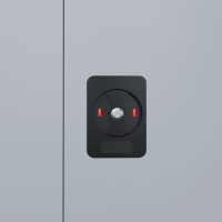 grey stationery cupboard 3 point lock