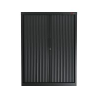 black tambour cabinet