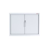 white tambour cabinet