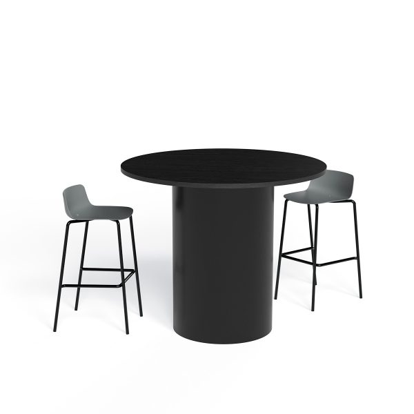 DRUM-ROUND-TABLE-STANDING-600-Dia-x-1000H-BLACK-BLACK-PLY
