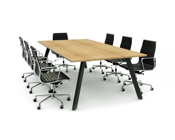 SABRE - 1200 Rectangle - Angle View iSpace Sabre - Rectangular Meeting Table (1200 Leg)